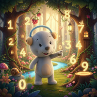 Aaron entdeckt die Zahlen im Wald