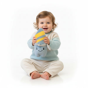 Lenabie Nalu (Surfboard) Kuscheltier für Babys und Kleinkinder – nutzbar mit dem Lenabo Smart Speaker, mitwachsendes Audio-Spielzeug von 0–7 Jahren